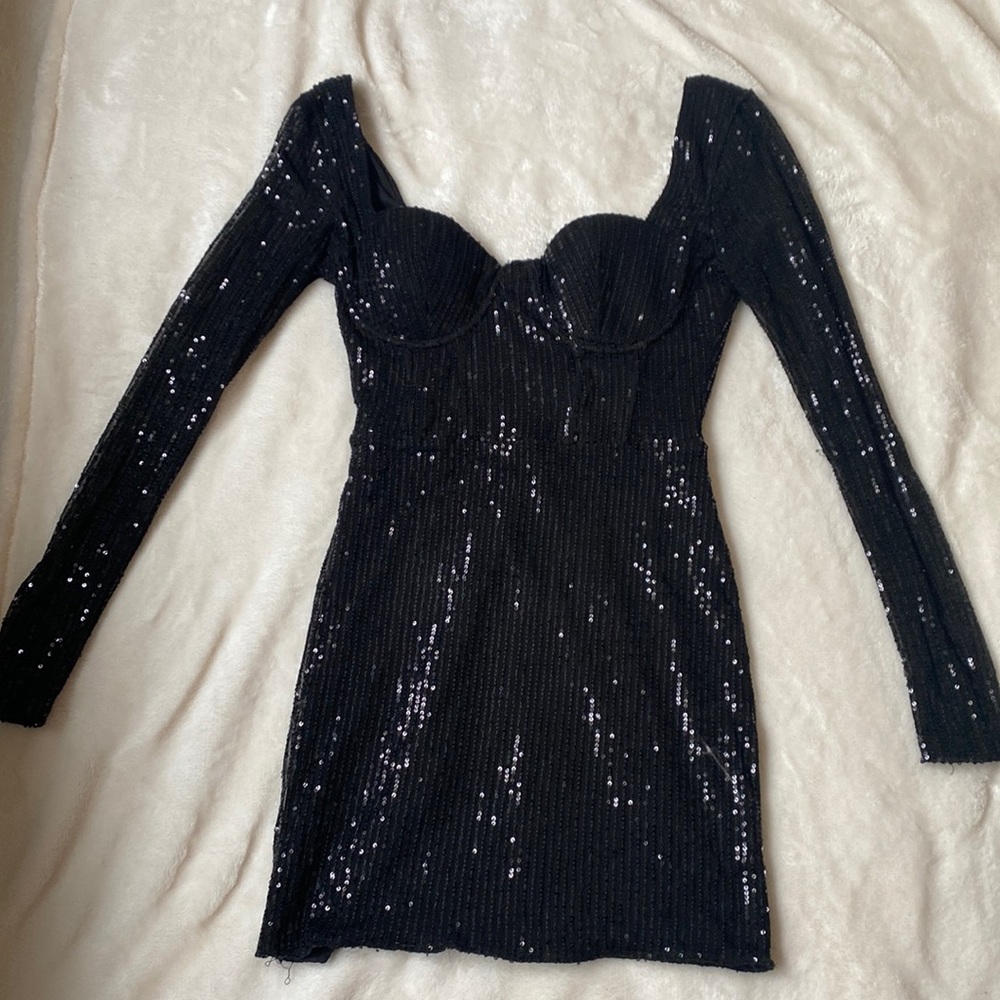 Super Sexy Windsor Black Sparkly Dress💗
